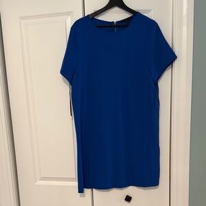 Women's Cobalt Blue Short Sleeve Shift dress